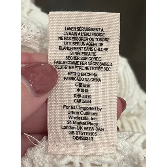 Free People Sydney Lace Ivory Tube Top Boho Festival Babydoll Hippie sz Med $128 - Picture 11 of 16